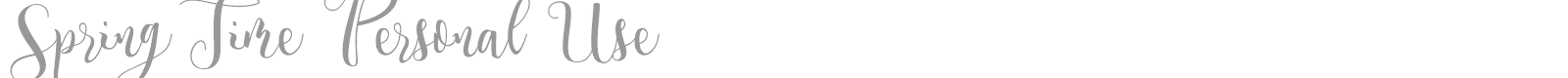 Spring Time font preview
